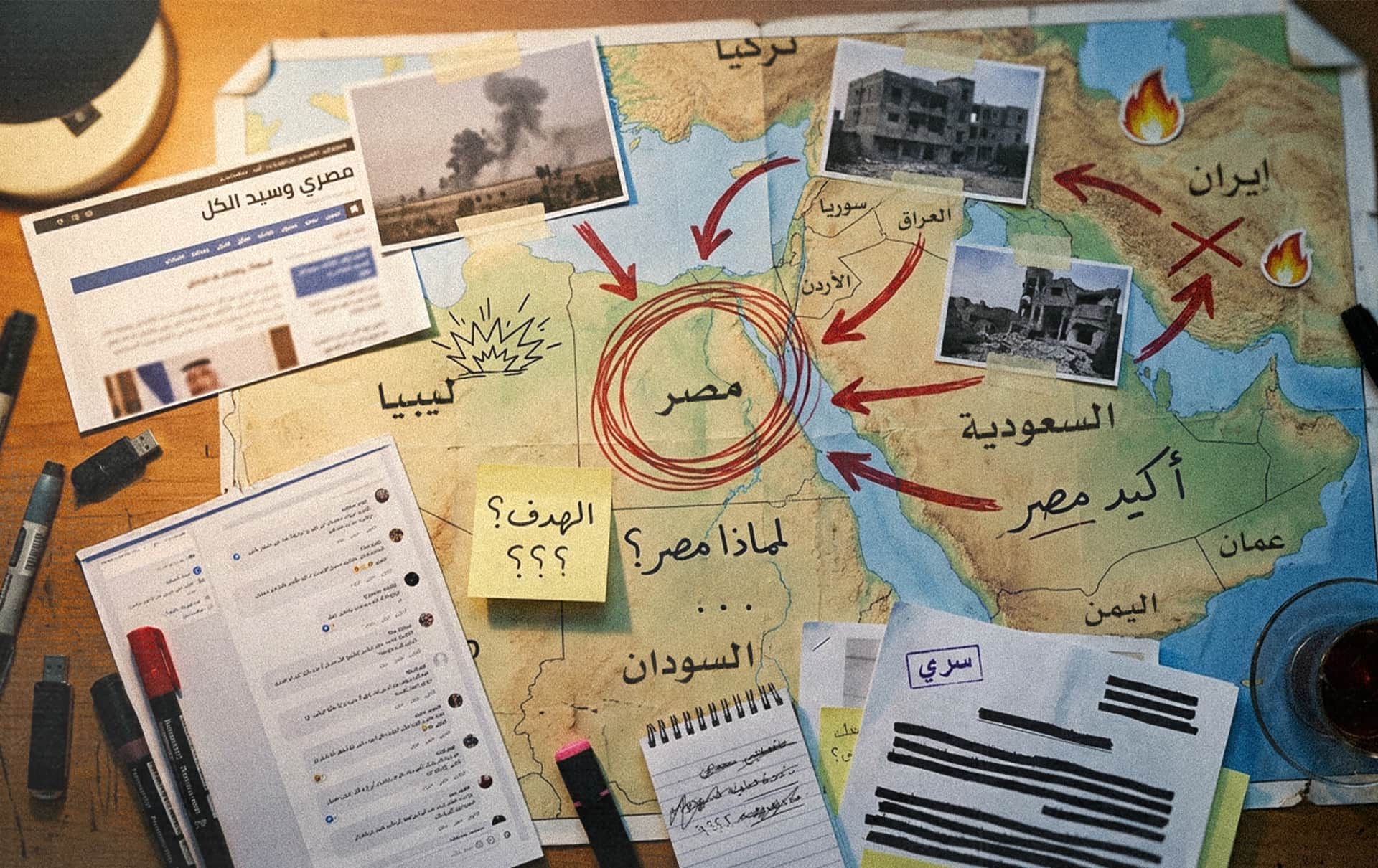 صورة تحقيقات الحدود: توسع الحرب إلى ١١ دولة هدفه الضغط على مصر