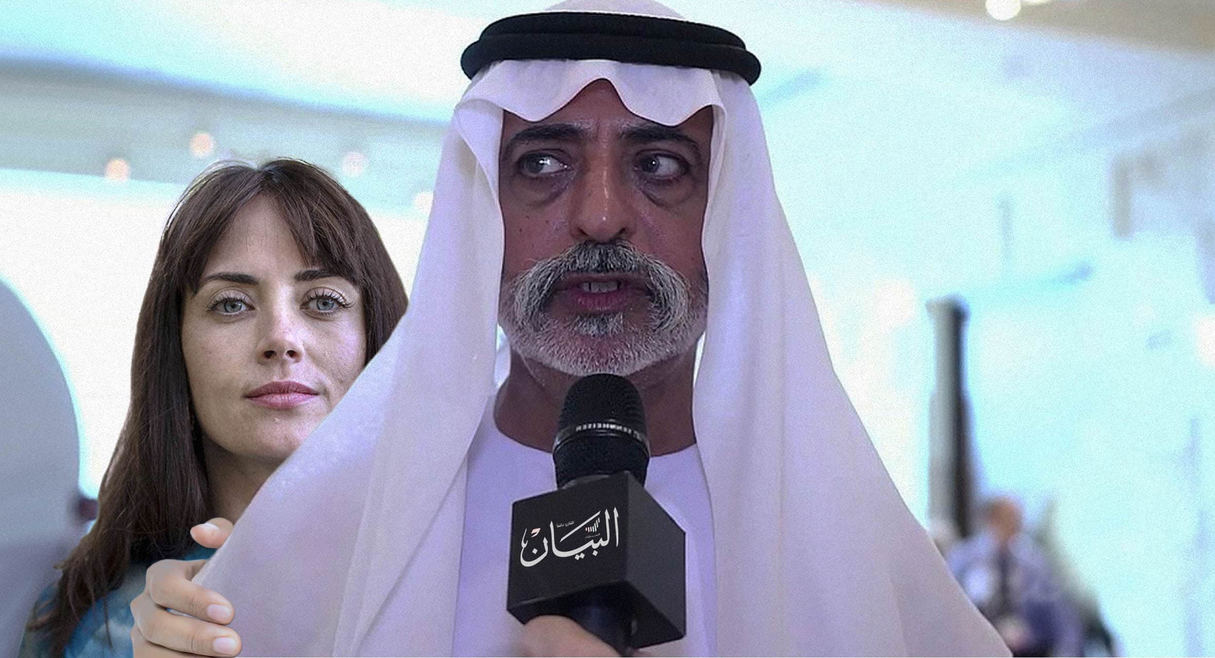 صورة صحيفة البيان الإماراتية: قميص وزير التسامح قُدَّ من دبرٍ