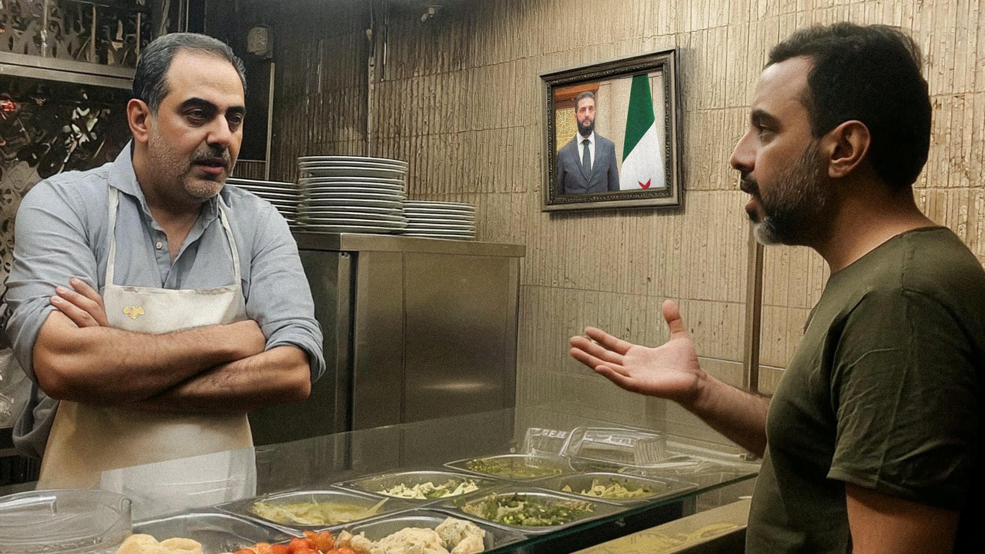 صورة مطعم فلافل يرفض إعداد سندويشة لزبون لم يبدأ طلبه بالترحم على شباب الأمن العام وأبناء العشائر وشتم الهجري