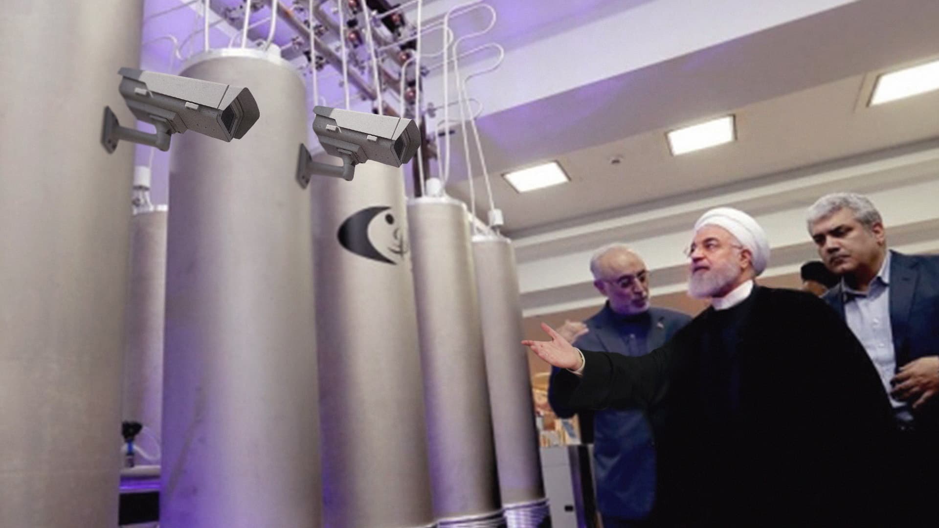 صورة  إيران تفصل كاميرات المراقبة لترتاح أثناء ممارسة عادتها السرية بتخصيب اليورانيوم