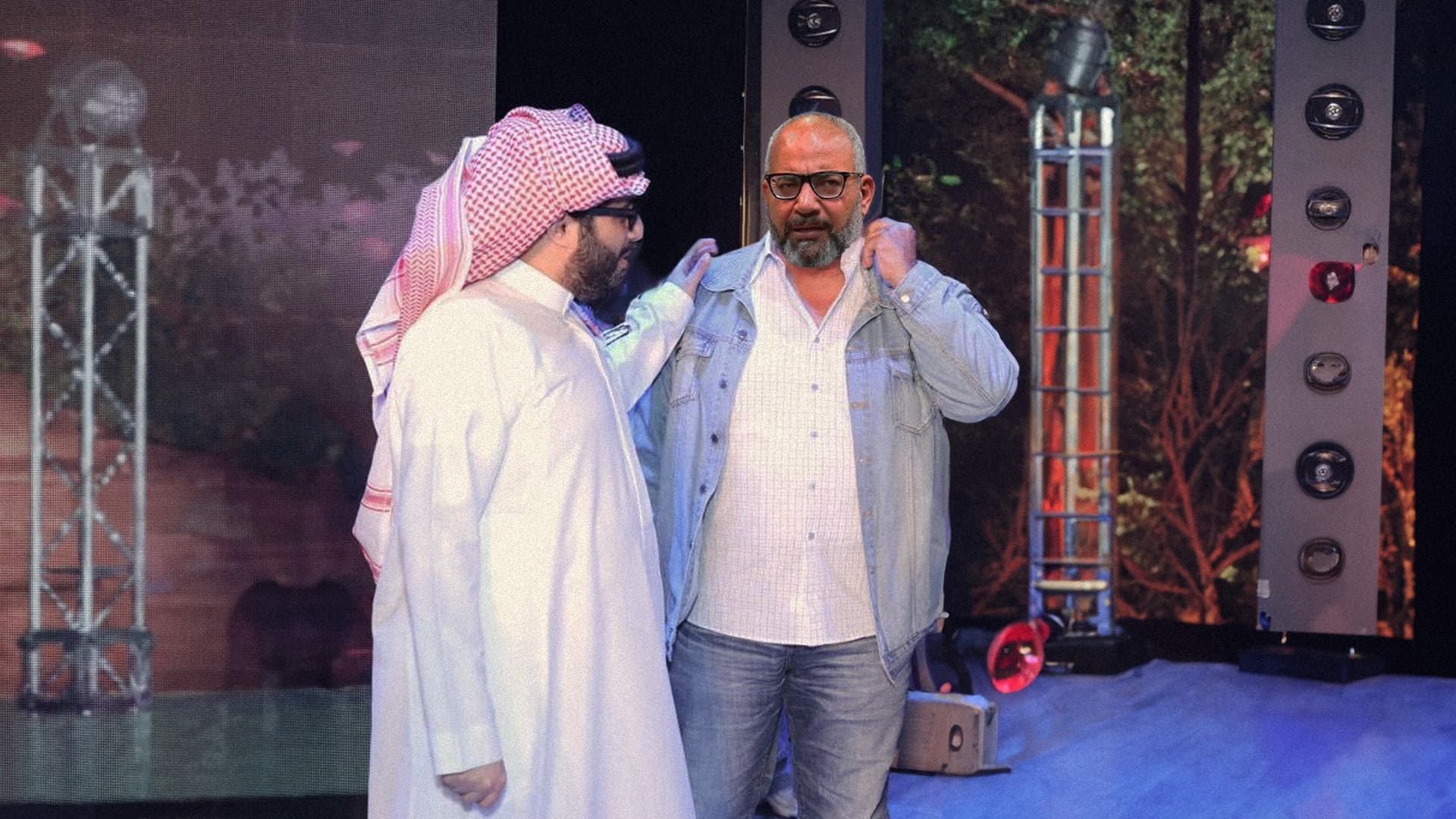 صورة تركي آل الشيخ يبلغ بيومي فؤاد أنه لن يدفع أجرة إضافية لقاء الدور الذي لعبه بعد المسرحية