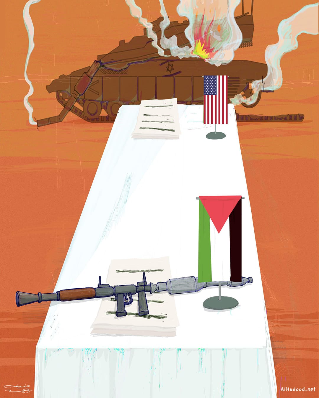 صورة حقائق مفرودة على الطاولة