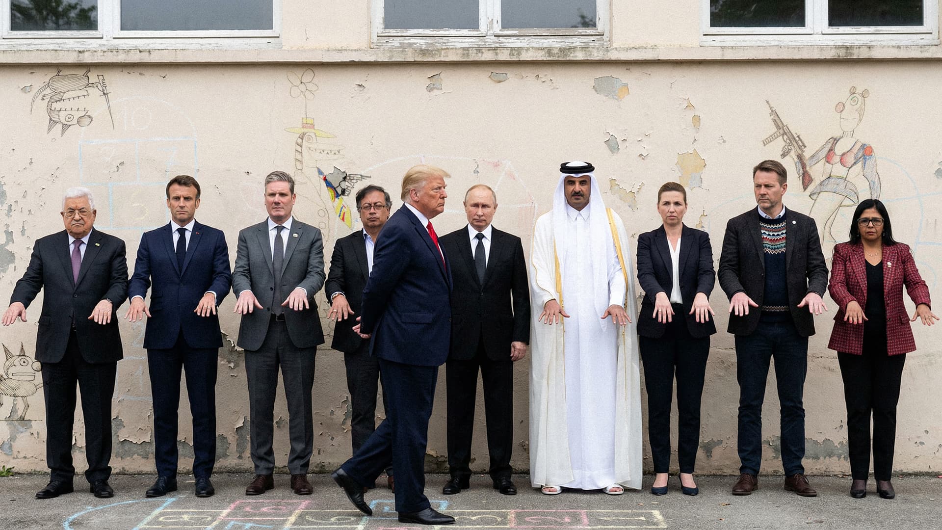 صورة ترامب يحدد نهاية الأسبوع موعدا لتفقد أظافر رؤساء العالم