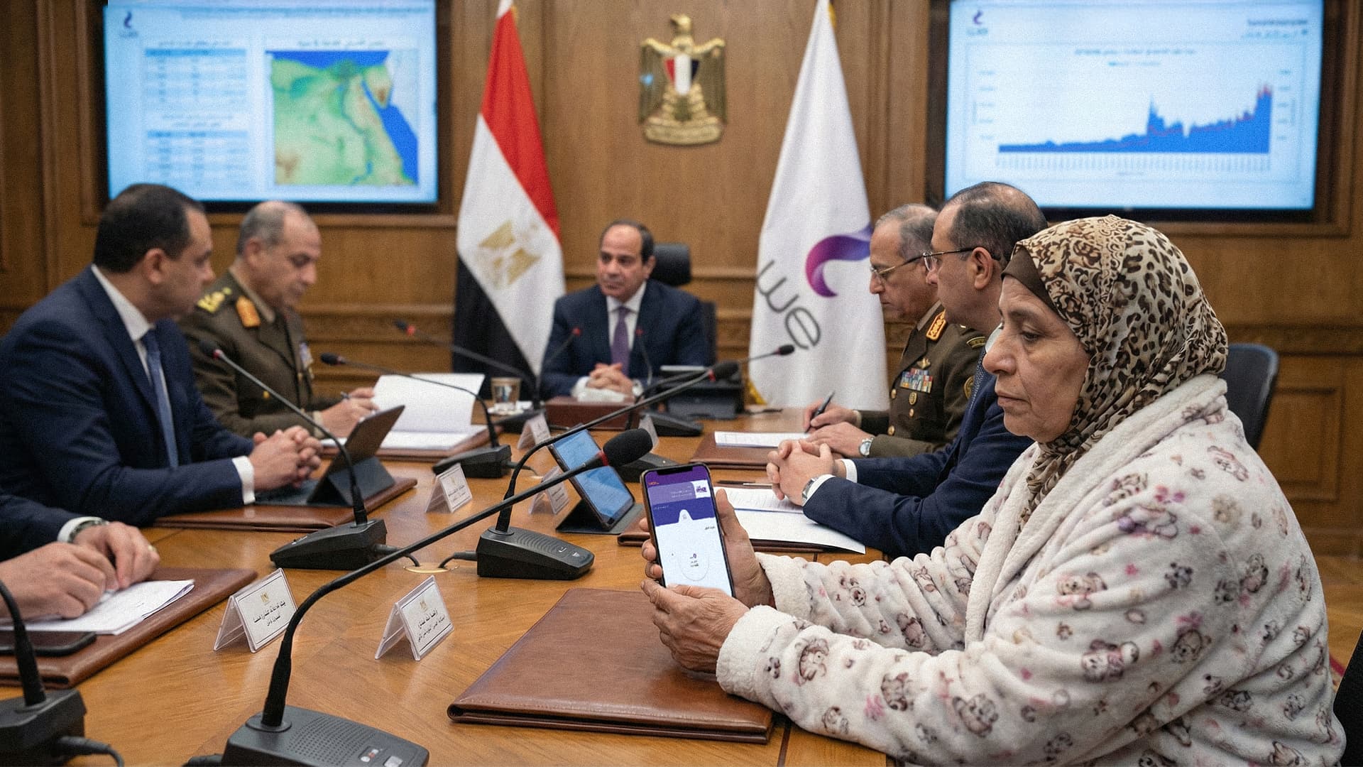 صورة مجلس الأمن القومي المصري يعقد اجتماعاً طارئاً لمناقشة حجم حزمة الانترنت المناسبة لأمّك